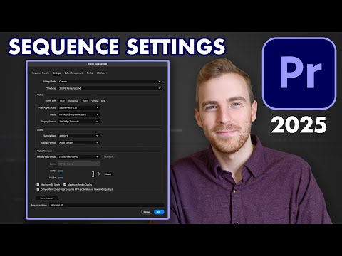 Adobe Premiere Pro Tutorial (2025) - Sequence Settings and Export Settings
