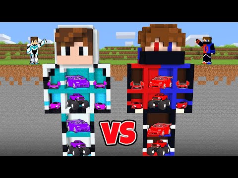 NOOB vs PRO GARAGE in Statue