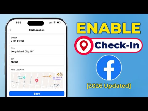 How to Enable Check In On Facebook Page! [Turn ON]