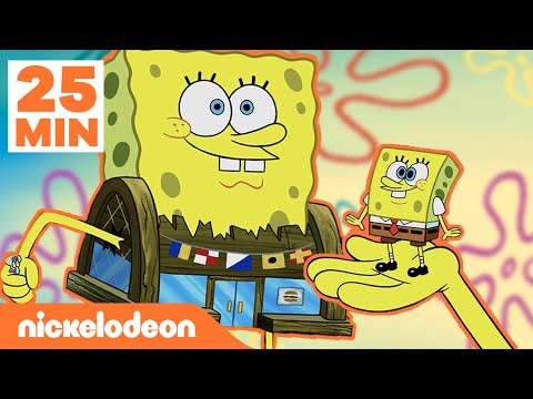 سبونج بوب سكوير بانتس | 25 دقيقة من تغيُّر الحجم! | Nickelodeon Arabia