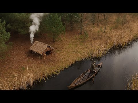 Forest Shelter from Scratch: Natural Materials, a Stove, and Adventures with Lada