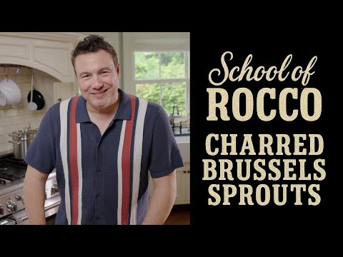 Charred Brussels Sprouts with Cashew Coconut Cream | School of Rocco