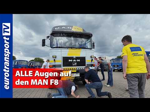 Applause for the TV truck – the first appearance of the restored MAN F8