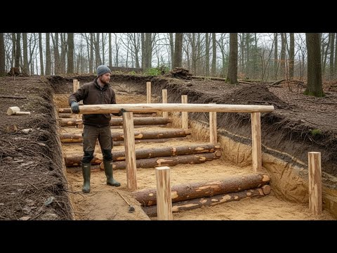 Man Building My Dream House Alone in the Forest | From Start to Finish