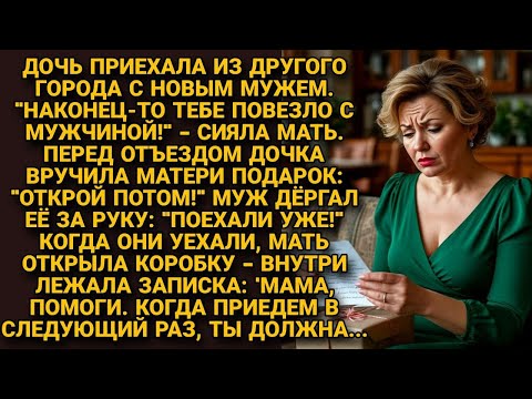 Радовалась, что дочь счастлива замужем. Но едва они уехали, нашла записку от дочки и побледнела...
