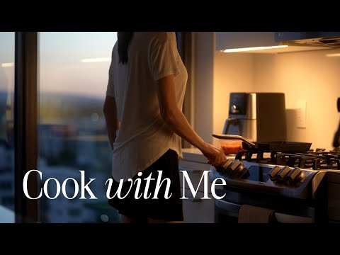 cook with me | squid game dosirak, persimmon & brie grilled cheese
