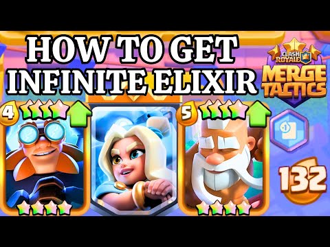 How To Elixir Farm With SPIRIT EMPRESS! - Clash Royale Merge Tactics
