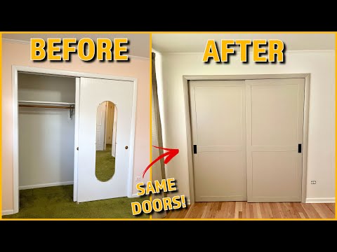 DIY Closet Door Makeover on a Budget
