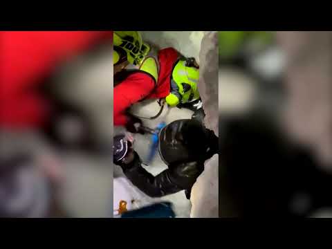 Alpine rescuers dig hiker from snow after Italy avalanche