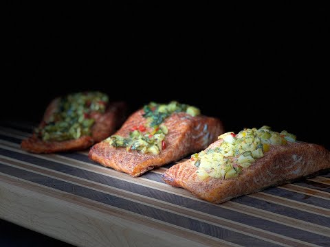 Jamaican Jerk Pineapple Salmon | Wood fired on the Traeger