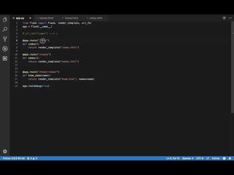 Flask 6 URL Navigation in Flask