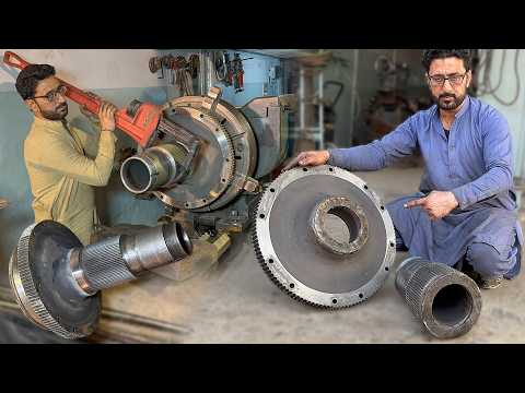 How a Skilled Mechanic Expertly Reconstructs the Center of a Broken Caterpillar Hub