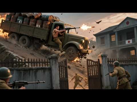 2025動作電影！頂級高手推一車炸藥強闖日軍基地，下一秒整座基地被炸成廢墟，敵軍崩潰！#女特工電影