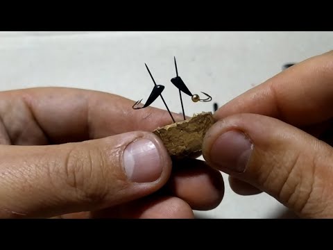 Мормышка "коза", с подвижной центральной бусиной. Весь процесс изготовления.