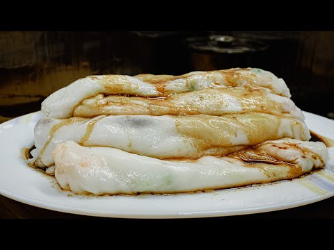 廣東話影片｜我又要食腸粉｜得觀眾啟發，改良配方讓腸粉更有韌勁｜素菜腸、豬肉腸、豬潤腸、蝦腸、蝦米腸｜一次過食晒，只有家廚才能做得到｜附送如何讓豬潤更爽滑的製作方法｜我真係好鐘意食腸粉架！