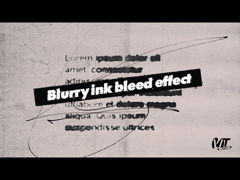 Blurry Ink Bleed Text Effect in Adobe Photoshop