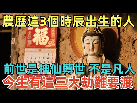 農歷這3個時辰出生的人，前世是神仙轉世，註定不是凡人，今生有這三大劫難要渡！