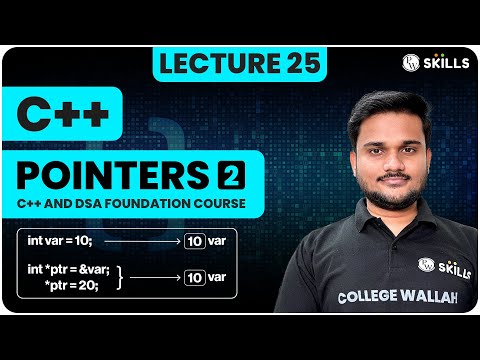 C++ & DSA course | Pointers - 2 | Call by reference, Arithmetic and Array as a pointer | Lecture 25