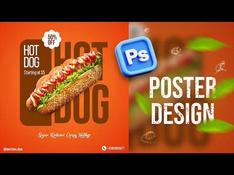 Design Fast Food POSTER in Photoshop | Photoshop Tutorial in Hindi