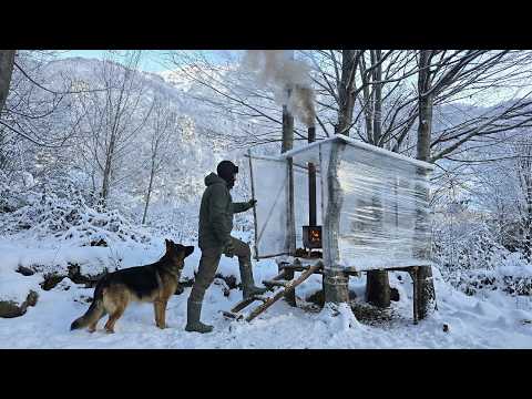 The Invisible Hut: Winter Camping with My Dog
