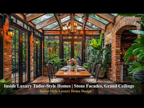 Inside Luxury Tudor-Style Homes 🕯️ | Stone Facades, Grand Ceilings & Timeless Elegance