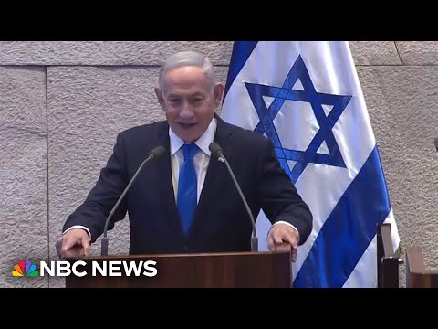 Watch: Netanyahu's full remarks as he welcomes Trump to Israeli Knesset