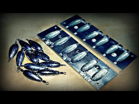 How to make any aluminum mold for casting fishing weights with rigs