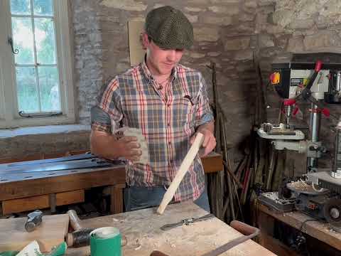 Making a Hammer Handle. Perfect Beginner Woodworking Project.