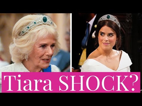 Queen Camilla SHOCKS in Princess Eugenie's Greville Emerald Kokoshnik Tiara at Diplomatic Reception