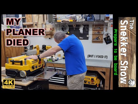My five-year-old planer died... but I fixed it and improved it.