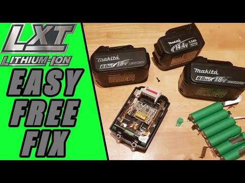 MAKITA BATTERY REPAIR GOT 2 WORKING AGAIN FOR FREE bl1860 bl1830 BL1840 makita 18v LXT tools