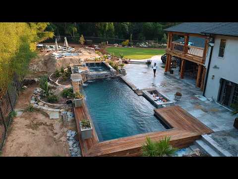 Man Builds DREAM BACKYARD With an Amazing POOL From Nothing | Start to Finish by @RLC Maker