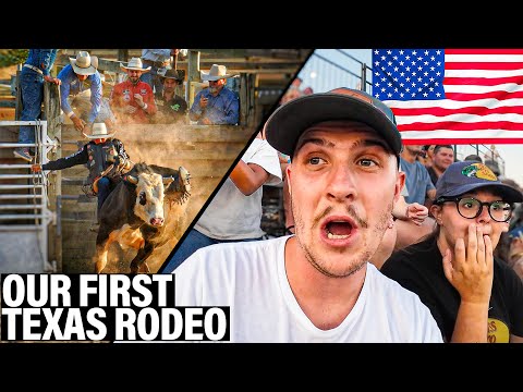British Couple's First Experience of TEXAS RODEO 🇺🇸