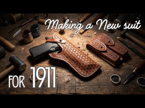 Making a Leather gun holster - Leathercraft / Leather ideas