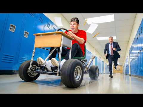 I Turned my School Desk into a Race Car!
