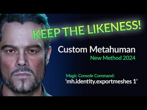 Custom Metahuman (New Method 2024 full process with description)