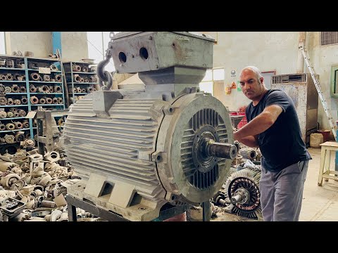 everything about the electric motors || 250kw 3000rpm electric motor disassembly