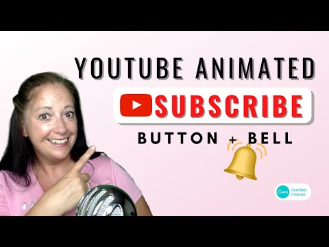 Youtube Animated Subscribe Button and Bell - made in Canva! 🔔