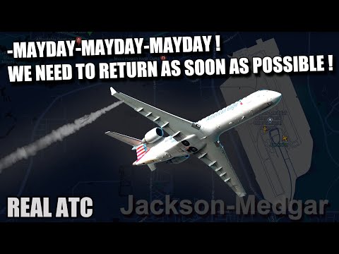 Massive Fuel Leak During Climb. CRJ-700. REAL ATC