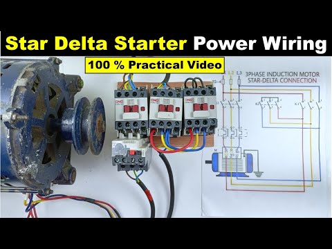 Star Delta Starter Power wiring Explained Practically by @The Electrical Guy