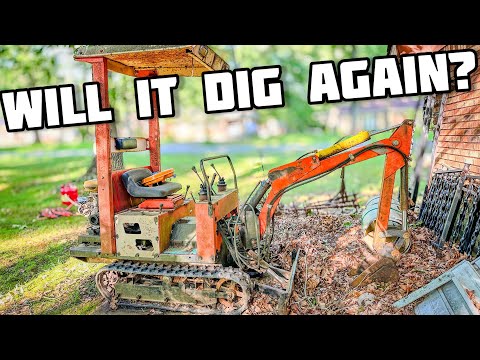 I BOUGHT a TINY Japanese mini excavator that’s been sitting for YEARS!