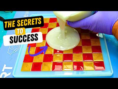 He Crafts an Amazing Epoxy Resin Chess Set REVEALING a Foolproof Method