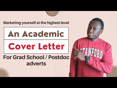 An academic cover letter for PhD or Postdoc applications | Stanford Postdoc samples