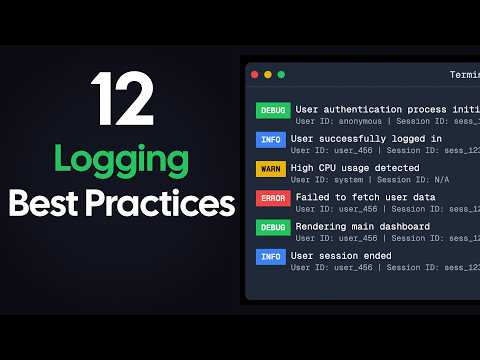 12 Logging BEST Practices in 12 minutes
