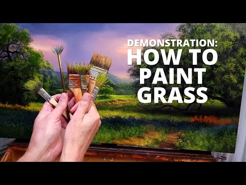 The secret to painting realistic grasses [DEMO]