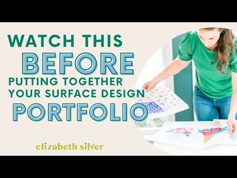How to Format a Surface Pattern Design Portfolio | Elizabeth Silver