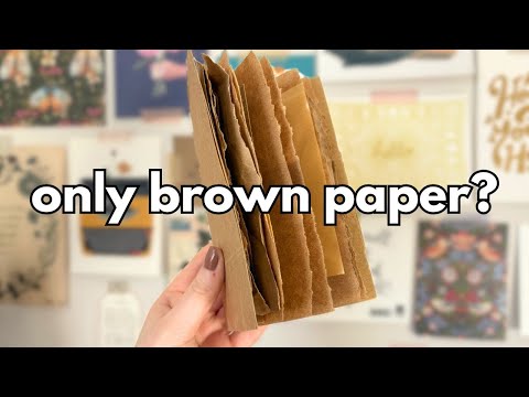 Make a junk journal with free brown paper packaging ✂️