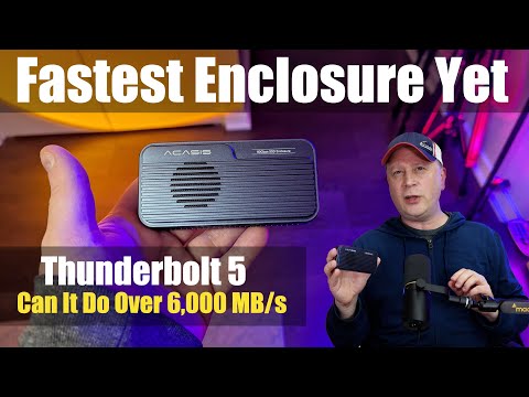 Fastest ThunderBolt 5 SSD Enclosure Tested For M4 Macs - Acasis TB501 Pro