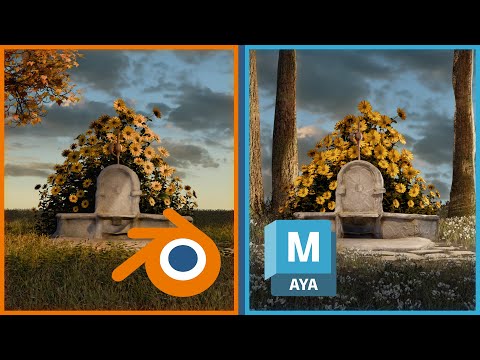 Making the SAME environment in Blender and Maya, here are my thoughts.