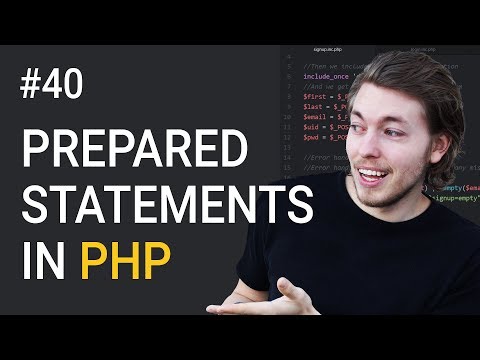 40: What are Prepared Statements and how to use them | PHP tutorial | Learn PHP programming